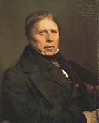 Jean Auguste Dominique Ingres Self-Portrait at the age of 78 (mk04) USA oil painting artist